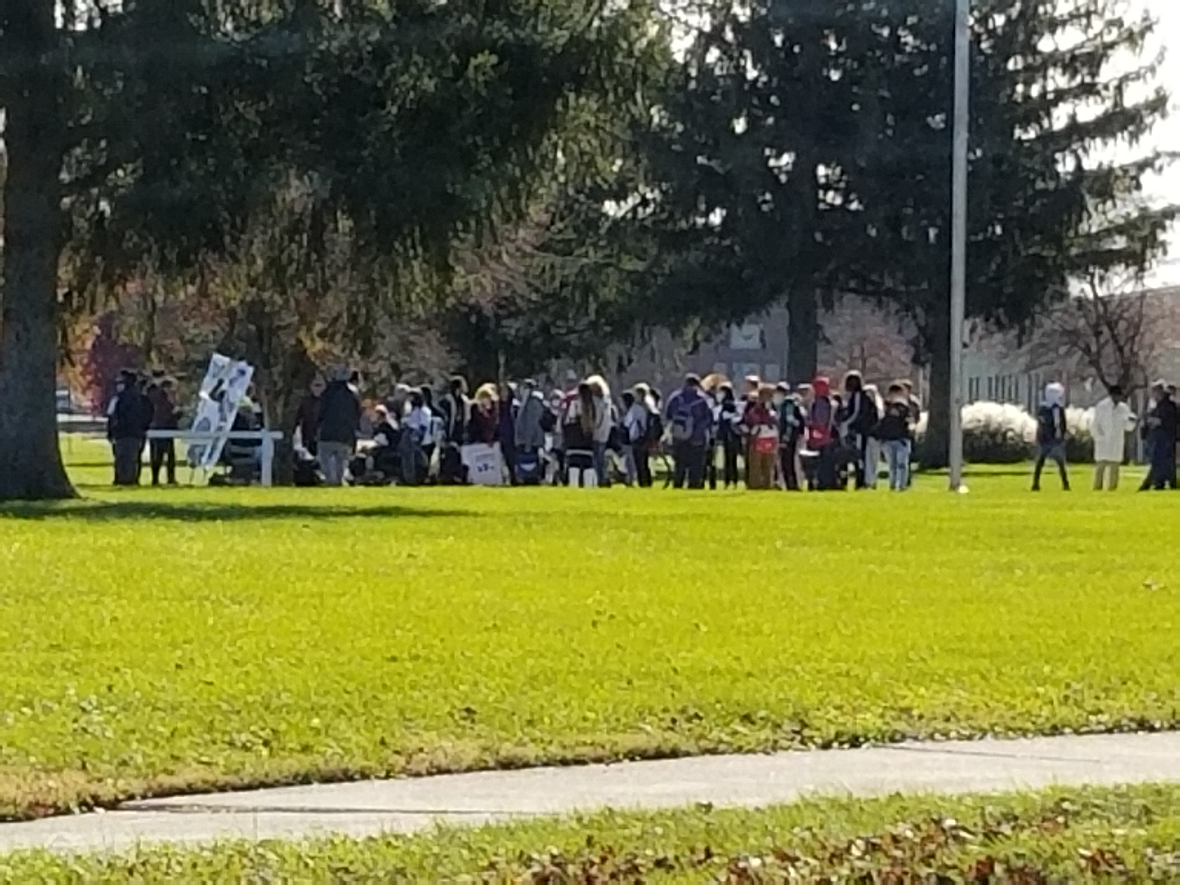 Protest marks the start of Thanksgiving break