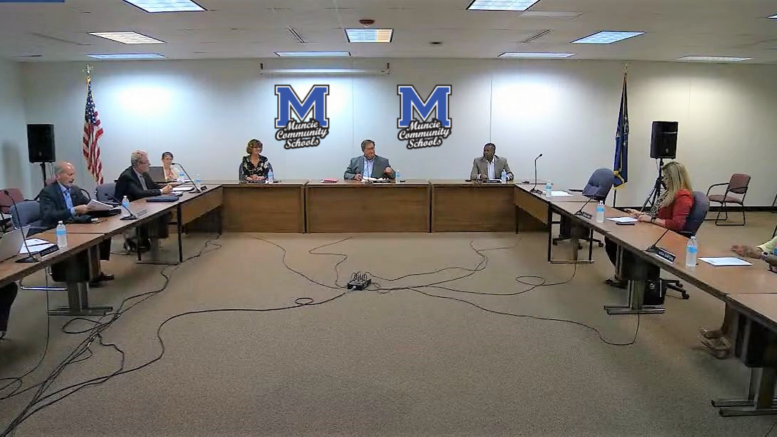 Muncie Community Schools school board meeting.
