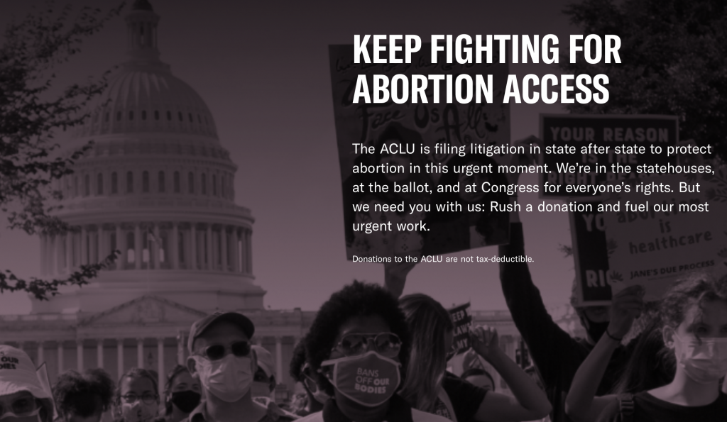 The ACLU Homepage